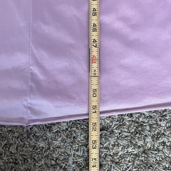 Vintage Vassarette Maxi Nightgown Size Medium Purple Silky Lingerie Chemise 90s - Picture 15 of 16